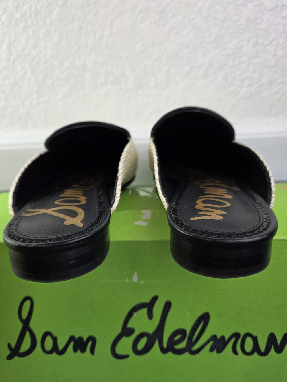 Sam Edelman Linnie, Linen Rafia Mules Size 10 - Picture 9 of 16